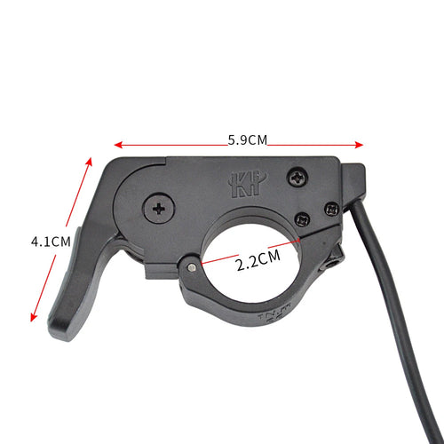 E-Bike Thumb Throttle | 12V–72V Compatible | SM & Waterproof Plug