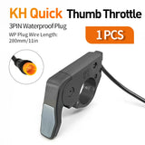 E-Bike Thumb Throttle | 12V–72V Compatible | SM & Waterproof Plug